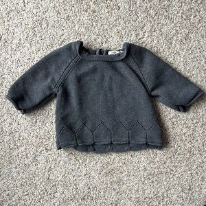 Campure Toddler Knit Scalloped Sweater